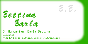 bettina barla business card